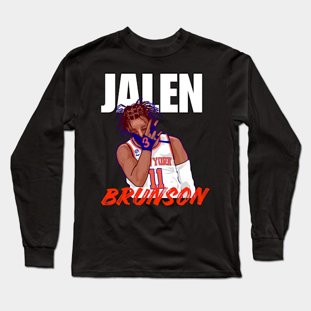 Jalen brunson Long Sleeve T-Shirt by Qrstore